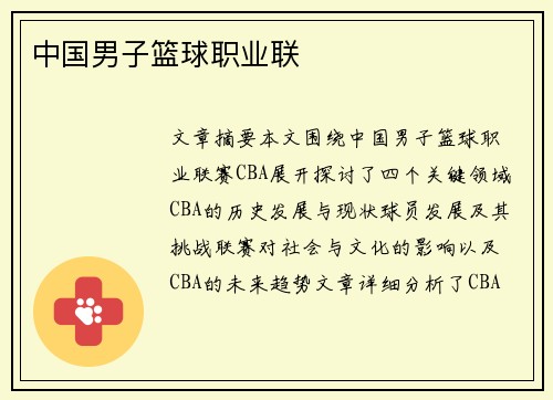 中国男子篮球职业联